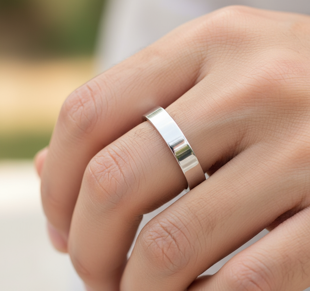 Italian Classic Sterling Silver Wedding Band - The Timeless Elegance Ring italian classic sterling silver wedding band the timeless elegance ring