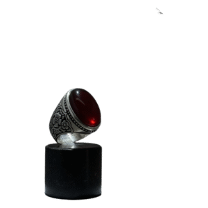 yemeni agate "mana" sterling silver ring the chivalry ring