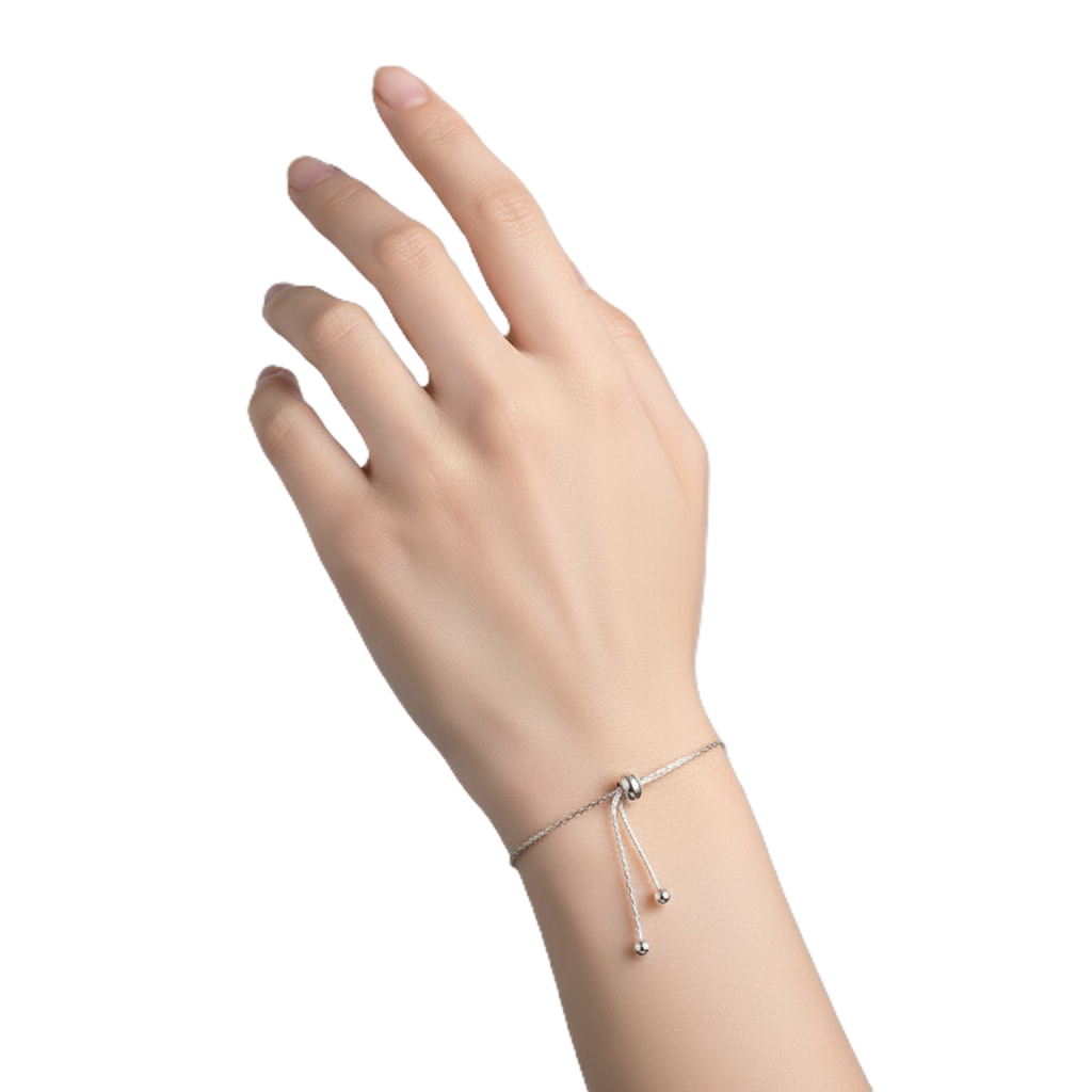 adjustable daisy charm slider bracelet in 925 sterling silver adjustable daisy charm slider bracelet in 925 sterling silver