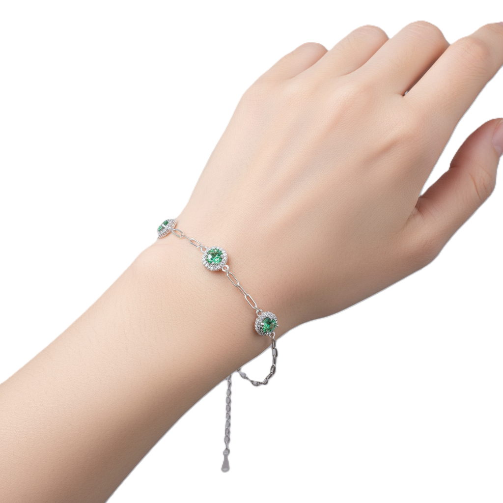 luxury 925 silver moissanite fashion station bracelet luxury 925 silver moissanite fashion station bracelet