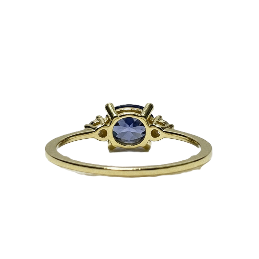 minimalist gold plated 925 silver blue sapphire style ring for women minimalist gold plated 925 silver blue sapphire style ring for women