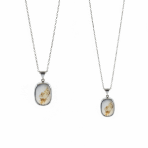 smoky gradient yemeni agate (aqeeq) sterling silver necklace