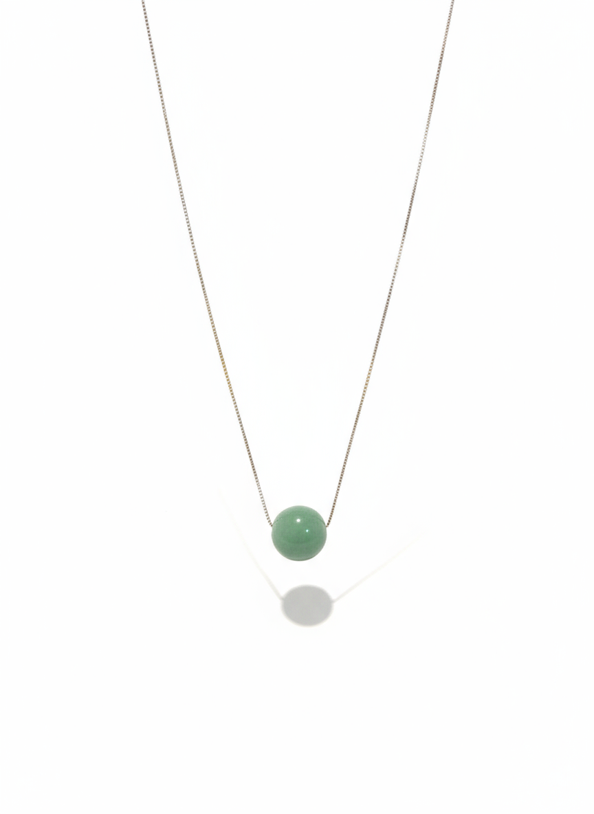 Home the jade abundance 925 sterling silver necklace: a symbol of purity and everlasting fortune