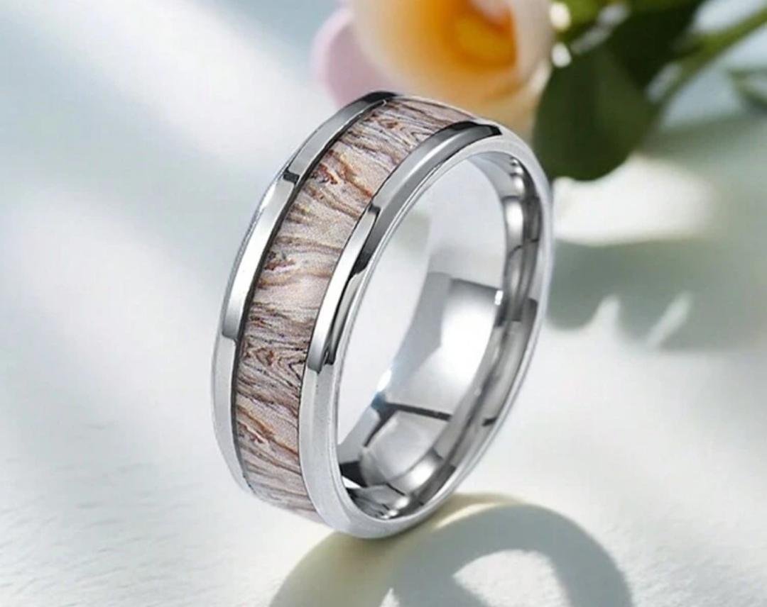 Whispering Grove Stainless Steel Ring - Image 3