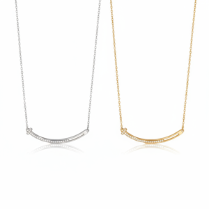Minimalist Smile Bar Necklace