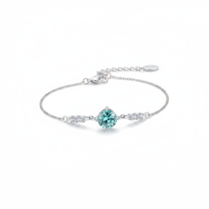 Sweet & Versatile Moissanite Solitaire Bracelet