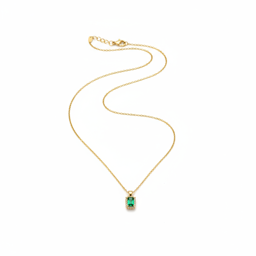 Luxury Large Emerald Cut Green Zircon - Image 2