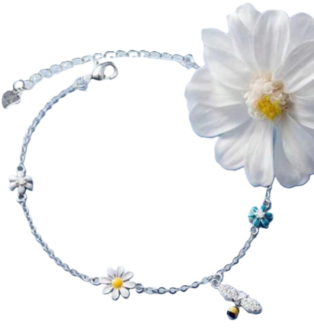 Fresh & Sweet Colourful Flower & Bee Bracelet - Image 5
