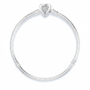 Heart Clasp Snake Chain Bracelet