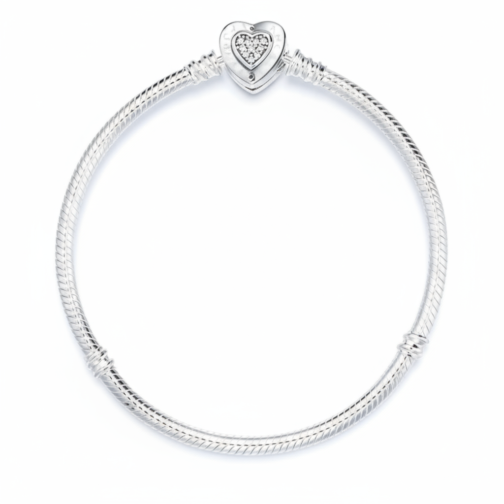 Heart Clasp Snake Chain Bracelet