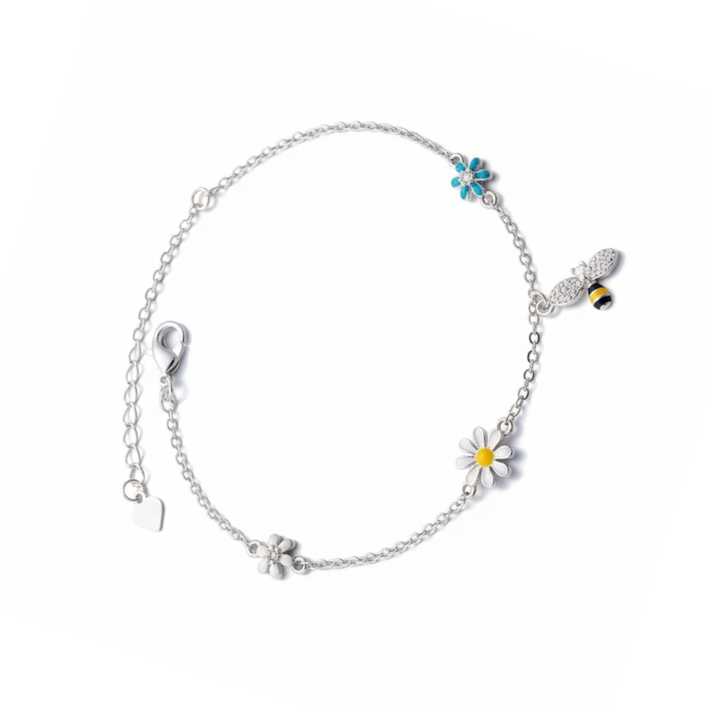 Fresh & Sweet Colourful Flower & Bee Bracelet - Image 2